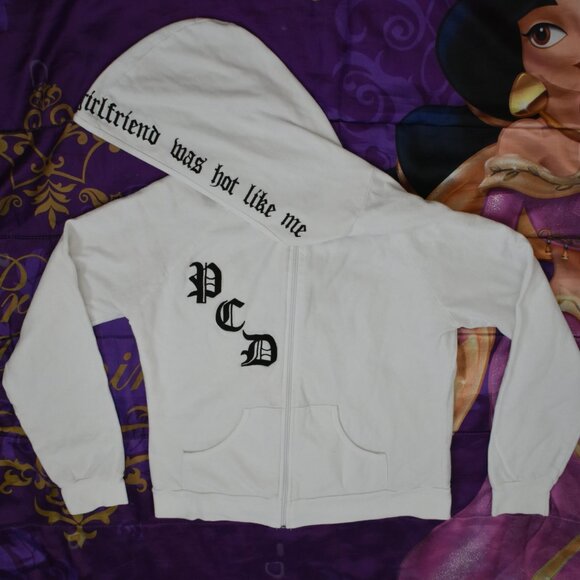 PUSSYCAT DOLLS DON'T CHA WISH HOT LIKE ME HOODIE size SMALL STAINED USED AS IS - Picture 5 of 16